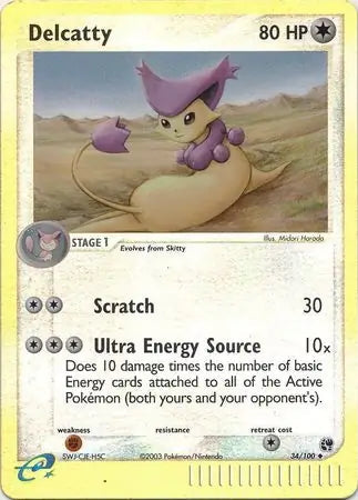 EX Sandstorm Delcatty #34/100 reverse holo